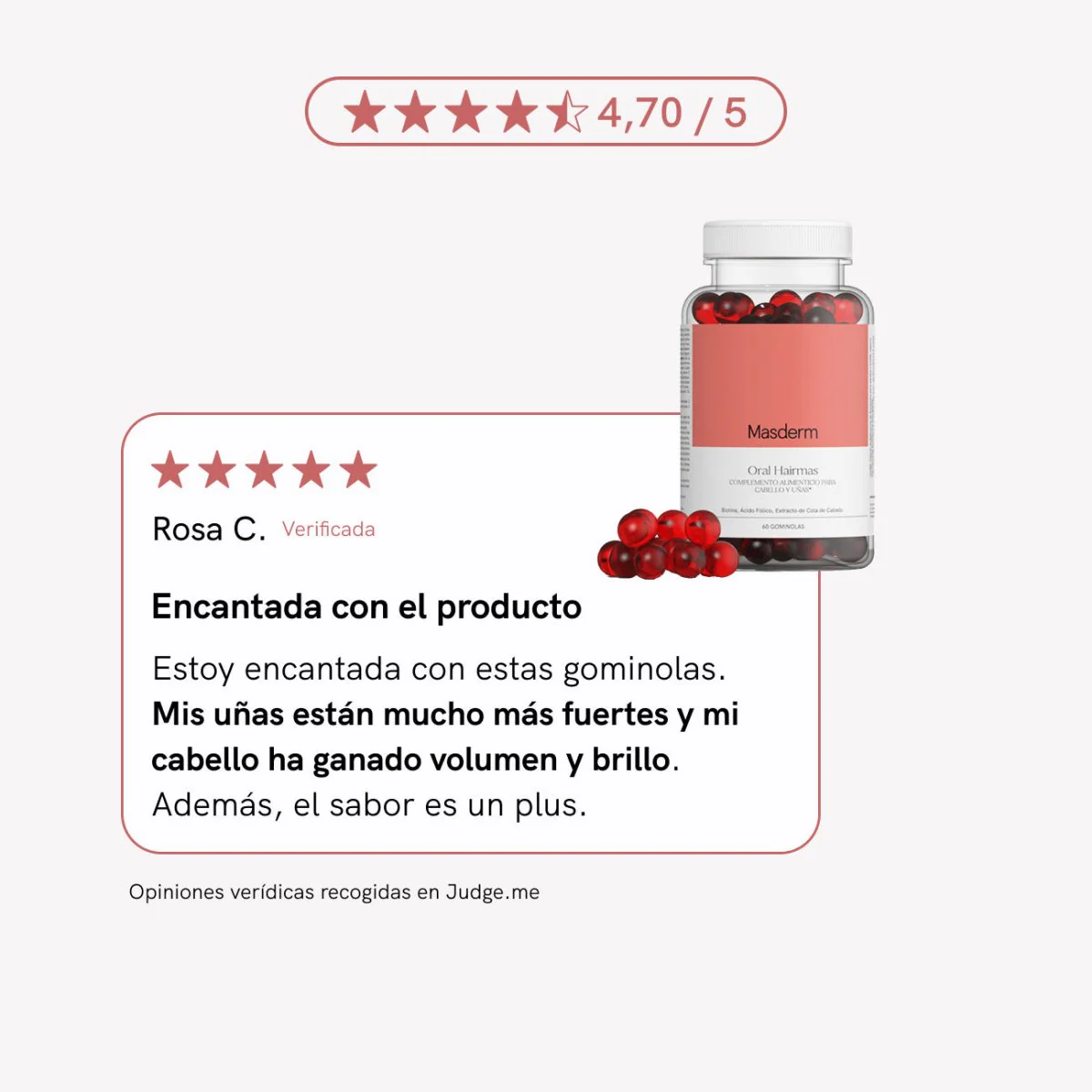 Oral Hairmas 60 gominolas - Image 5